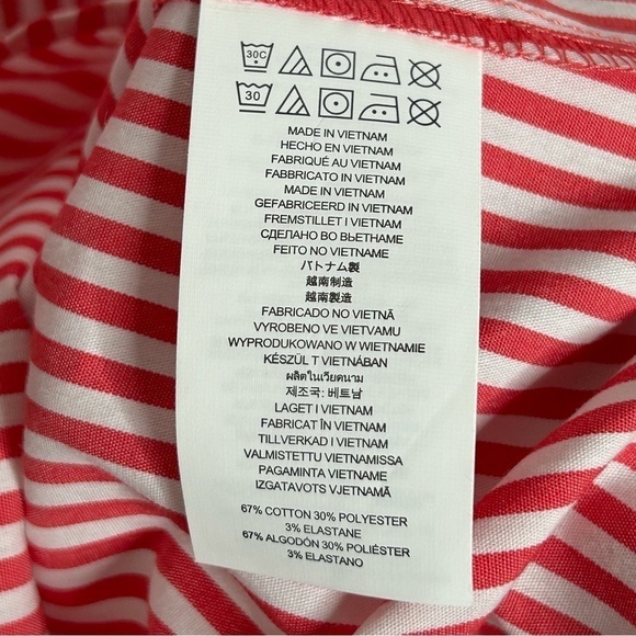 MICHAEL Michael Kors Striped Lace Up Poplin Bell Sleeve Top- NWT - Picture 10 of 13